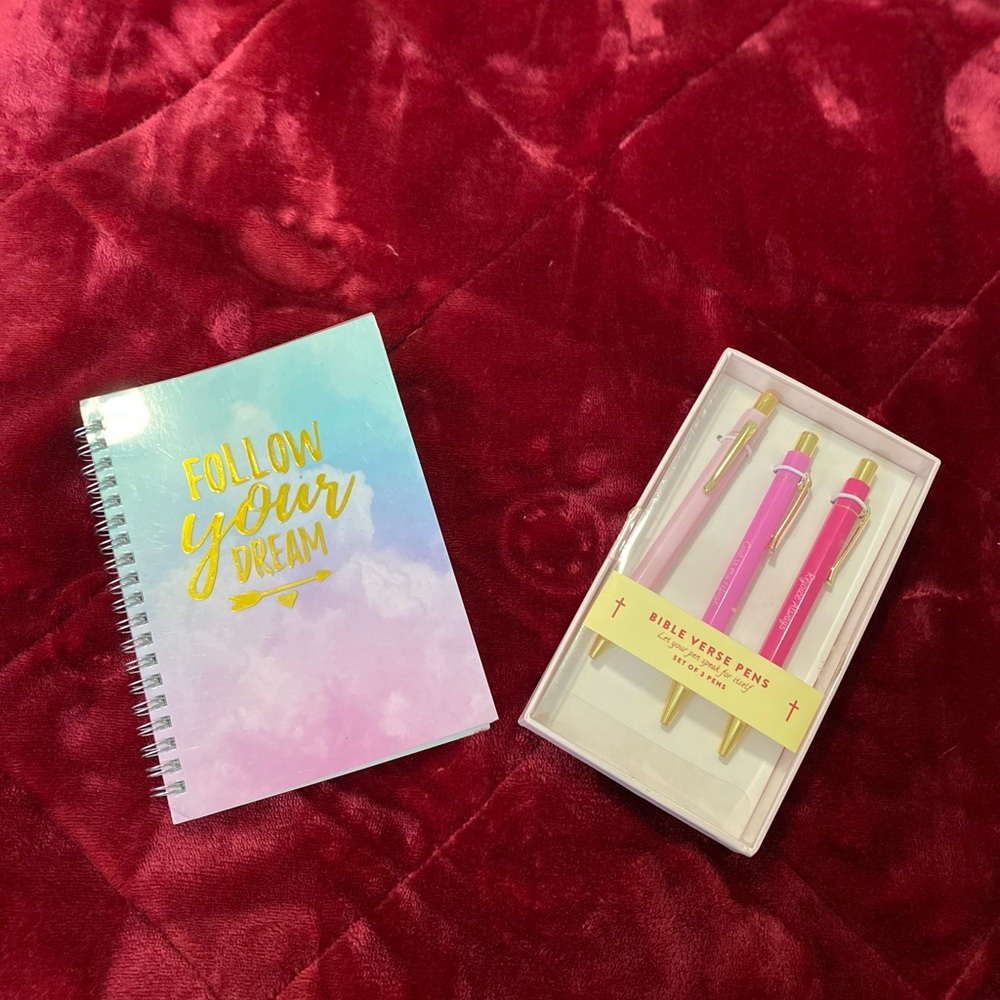 Dreamy Pastel Notebook and Pen Set